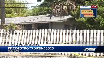 Fire destroys two businesses in Vero Beach