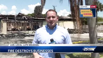 Fire destroys two businesses in Vero Beach