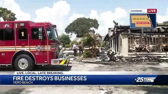 Fire destroys two businesses in Vero Beach