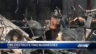 Businesses destroyed in Vero Beach fire