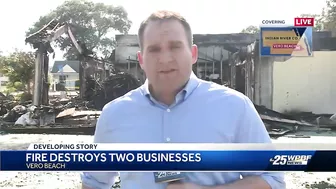 Businesses destroyed in Vero Beach fire