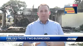 Businesses destroyed in Vero Beach fire