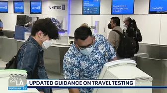 Updated guidance on travel testing