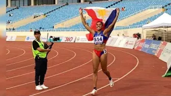 Kayla Richardson (Philippines) The Winners Womens 100 M Atlhetics Sea Games Vietnam 2022