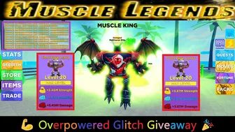 I helped Fans with Overpowered Glitch pets in Muscle Legends | Roblox