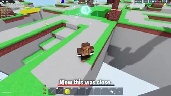 When bedwars Gods are with you at right moment - Roblox Bedwars