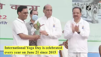 Yoga one of the most important heritage of India: Rajnath Singh