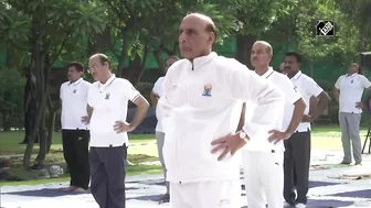 Yoga one of the most important heritage of India: Rajnath Singh