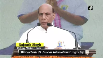 Yoga one of the most important heritage of India: Rajnath Singh