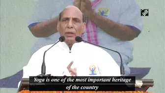 Yoga one of the most important heritage of India: Rajnath Singh