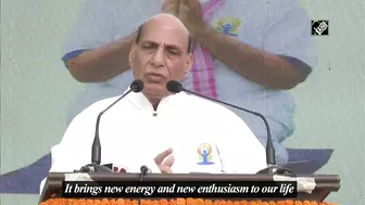 Yoga one of the most important heritage of India: Rajnath Singh