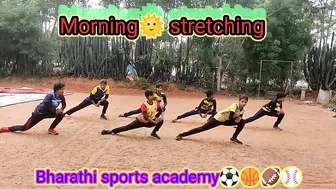 Morning???? Stretching | Warm Up | Bharathi sports academy⚽????????⚾