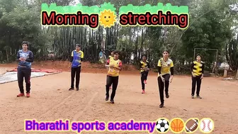 Morning???? Stretching | Warm Up | Bharathi sports academy⚽????????⚾