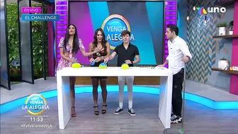 ¡Nuestros conductores intentaron un challenge con globo y agua! | Venga La Alegría