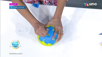 ¡Nuestros conductores intentaron un challenge con globo y agua! | Venga La Alegría