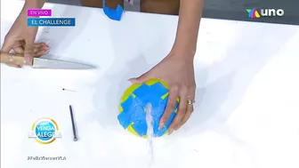 ¡Nuestros conductores intentaron un challenge con globo y agua! | Venga La Alegría