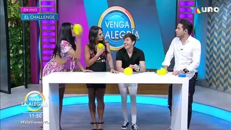 ¡Nuestros conductores intentaron un challenge con globo y agua! | Venga La Alegría