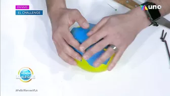 ¡Nuestros conductores intentaron un challenge con globo y agua! | Venga La Alegría