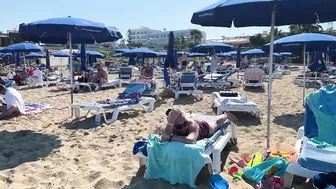 IBIZA Beach Summer -  Beautifu Beach of Fig Tree Top Amazing Sunny Beach Walking 4k