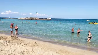 IBIZA Beach Summer -  Beautifu Beach of Fig Tree Top Amazing Sunny Beach Walking 4k