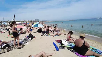 Barcelona Beach Walk - SPAIN - Beach Nova Icaria - May 2022