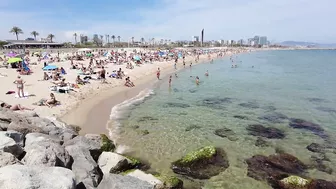 Barcelona Beach Walk - SPAIN - Beach Nova Icaria - May 2022