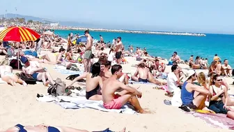 Barcelona beach walk 2022/ beach Bogadell ????????????️Spain best beaches