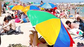 Barcelona beach walk 2022/ beach Bogadell ????????????️Spain best beaches