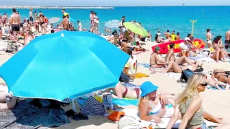 Barcelona beach walk 2022/ beach Bogadell ????????????️Spain best beaches