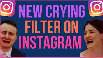 HOW TO USE CRYING FILTER ON INSTAGRAM | Sad Face Filter Instagram [NEW CRYING FILTER]