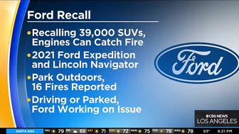 Ford issues recall for several models after reports engine can catch on fire