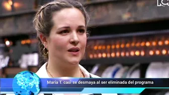 María T. casi se desmaya al ser eliminada del Masterchef Celebrity Colombia