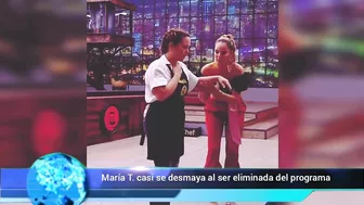 María T. casi se desmaya al ser eliminada del Masterchef Celebrity Colombia