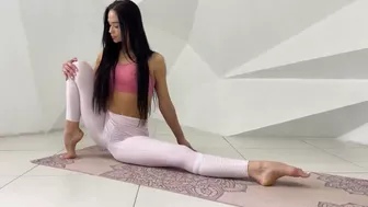 Contortion, workout, stretching, flexibility, hot yoga and training full body stretch