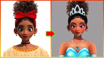 Disney Encanto: Dolores Madrigal Glow Up Tiana Disney Princess - Disney Encanto Tiktok Compilation