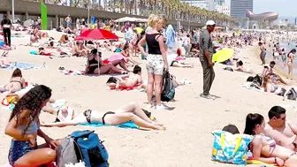 Beach Barceloneta / Barcelona beach walk 2022????????????️Spain best beaches