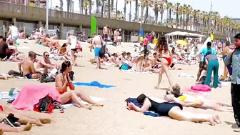 Beach Barceloneta / Barcelona beach walk 2022????????????️Spain best beaches