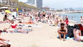 Beach Barceloneta / Barcelona beach walk 2022????????????️Spain best beaches