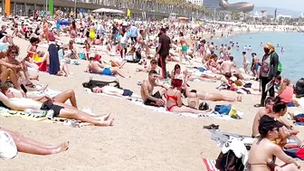 Beach Barceloneta / Barcelona beach walk 2022????????????️Spain best beaches