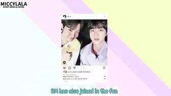 JIN learns a new feature on Instagram! RM & JHOPE teases their Hyung! BTS 방탄소년단 Instagram Update