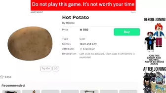 Roblox Gear Review #54: Hot Potato