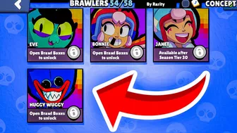 RARE ACCOUNT WITH HUGGY WUGGY IN BRAWL STARS!????????(concept)