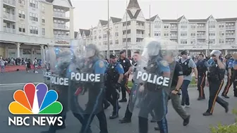 Watch: Chaos Erupts As Police Disperse Thousands On New Jersey Beach