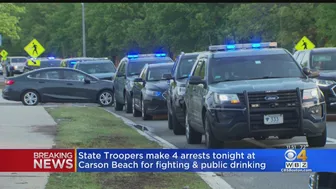 4 people arrested at Carson Beach Sunday