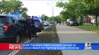 4 people arrested at Carson Beach Sunday