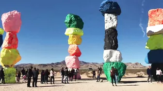 Travel Vlog:  Seven Magic Mountains, Las Vegas, Nevada USA