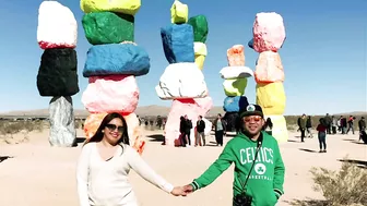 Travel Vlog:  Seven Magic Mountains, Las Vegas, Nevada USA