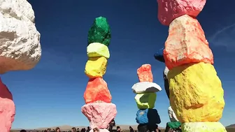 Travel Vlog:  Seven Magic Mountains, Las Vegas, Nevada USA