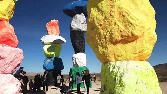 Travel Vlog:  Seven Magic Mountains, Las Vegas, Nevada USA