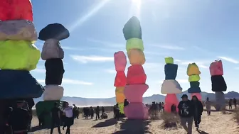 Travel Vlog:  Seven Magic Mountains, Las Vegas, Nevada USA